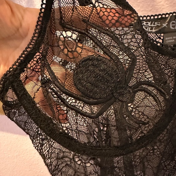 Dolls Kill DARK MISTRESS LACE BODYSUIT size Medium - Picture 3 of 4